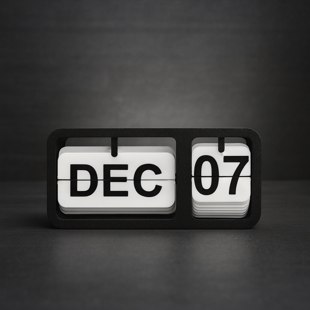 Modern Manual Flip Calendar