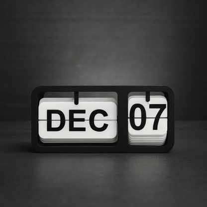Modern Manual Flip Calendar