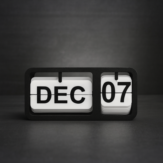 Modern Manual Flip Calendar