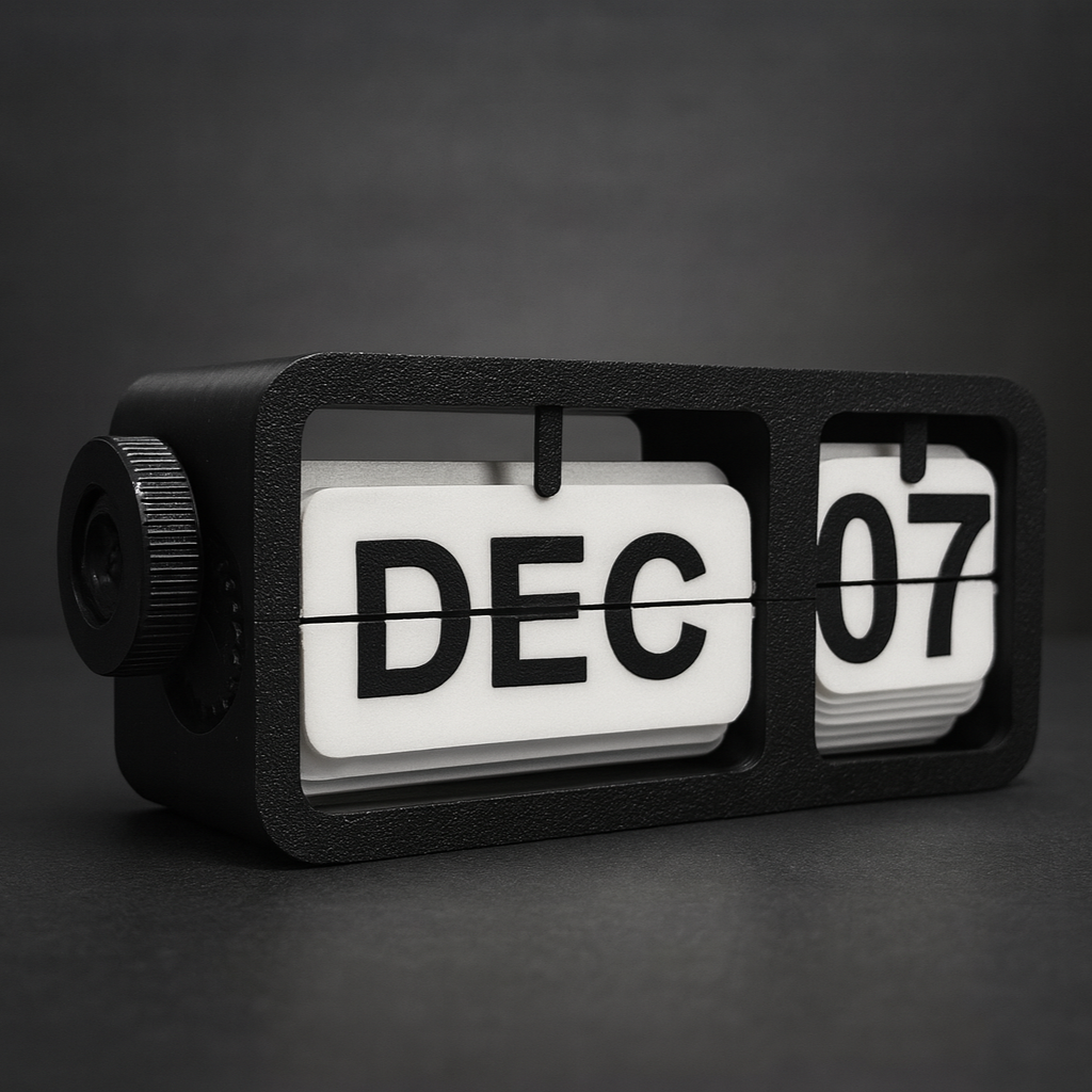 Modern Manual Flip Calendar