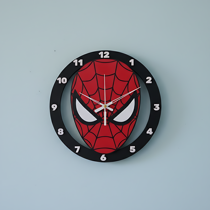 Spider-Man Face Wall Clock